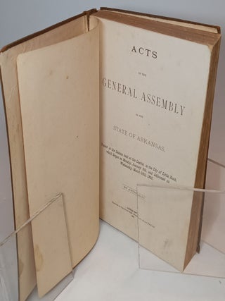 Acts of the General Assembly of the State of Arkansas