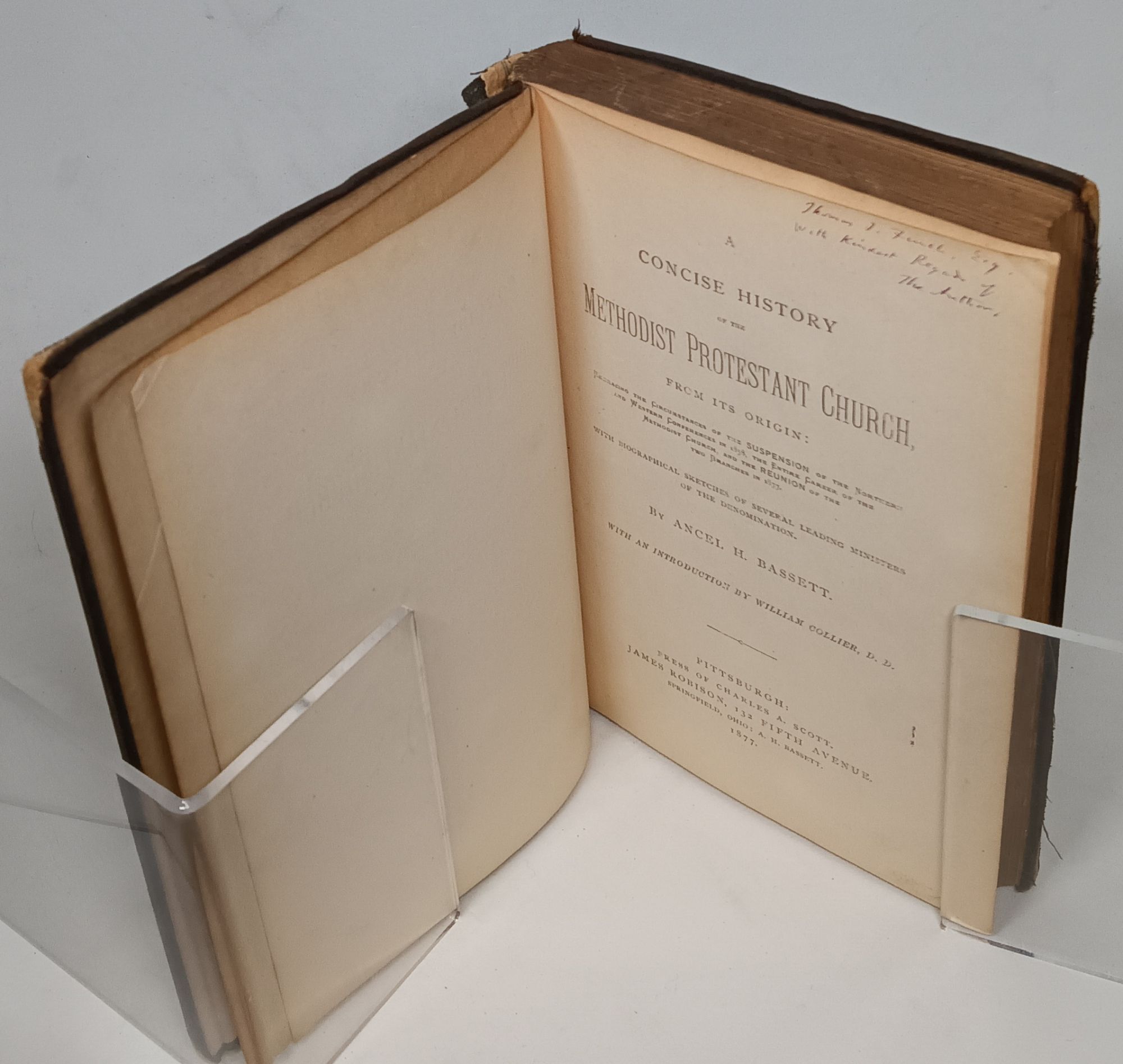 A Concise History of the Methodist Protestant Church, From its Origin ...