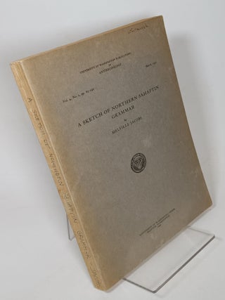 Item #109391 A Sketch of Northern Sahaptin Grammar (Washington). JACOBS, Melville