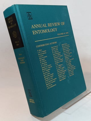 Item #113744 Annual Review of Entomology; Volume 45, 2000. May R. BERENBAUM, Ring T. Carde, Gene...