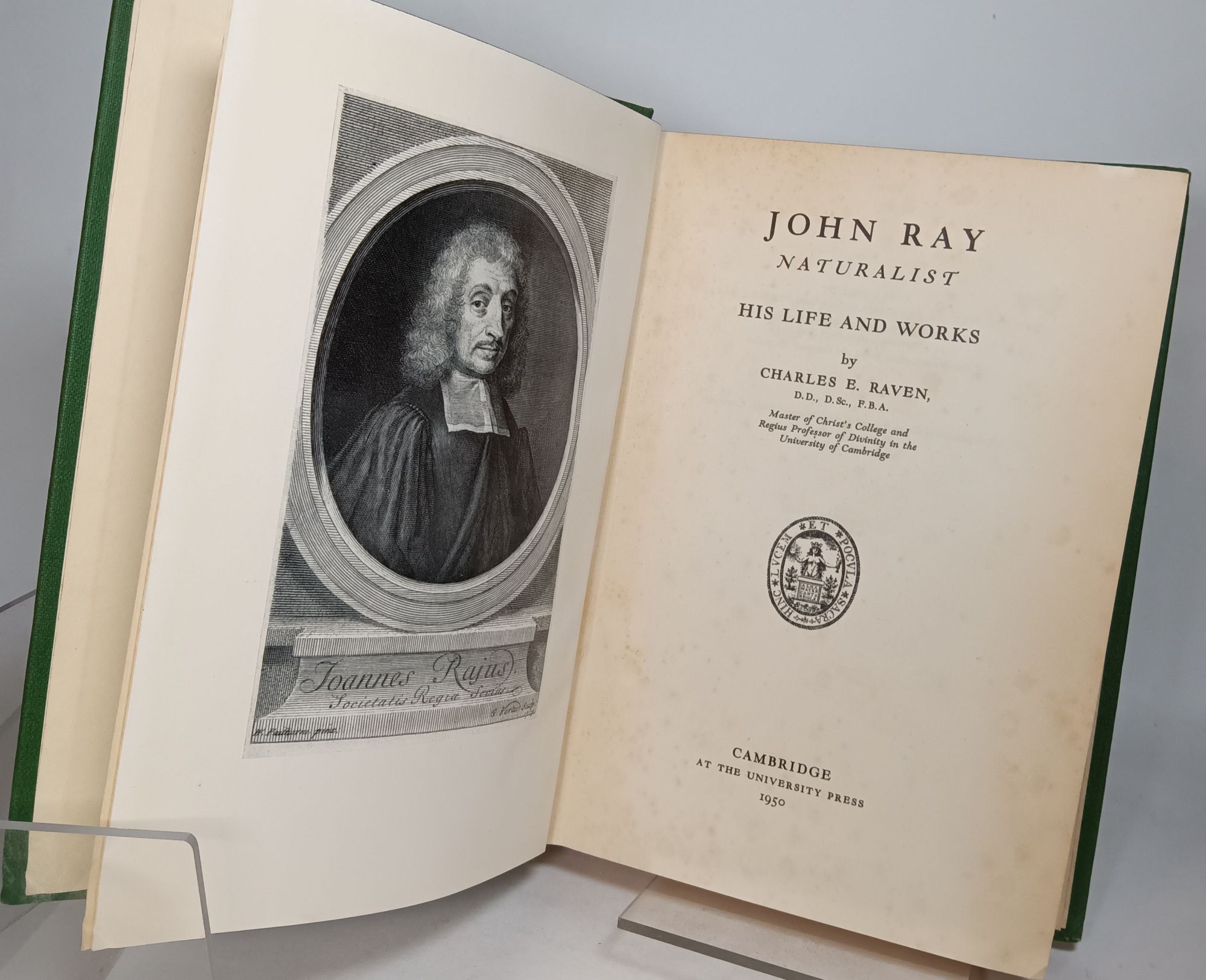 John Ray, Naturalist: His Life and Works | Charles E. RAVEN | 2nd edition