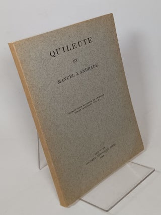 Item #128362 Quileute. Manuel J. ANDRADE