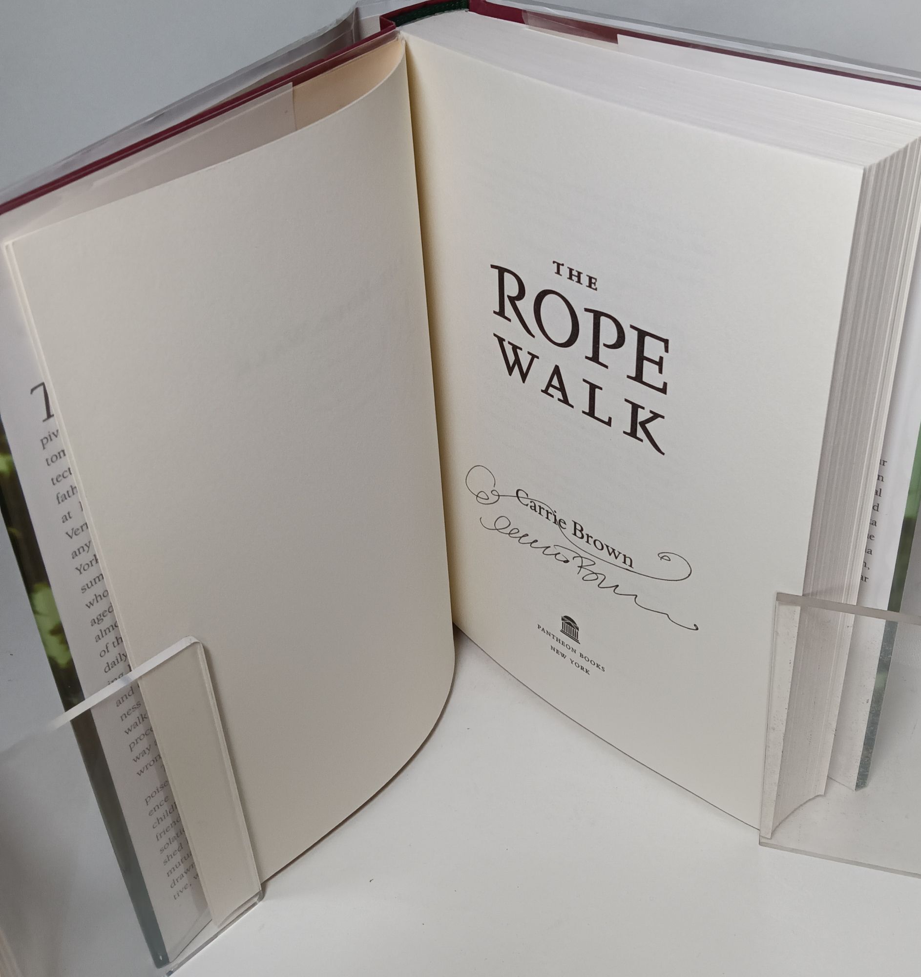 The Rope Walk, a novel | Carrie BROWN | 2nd printing