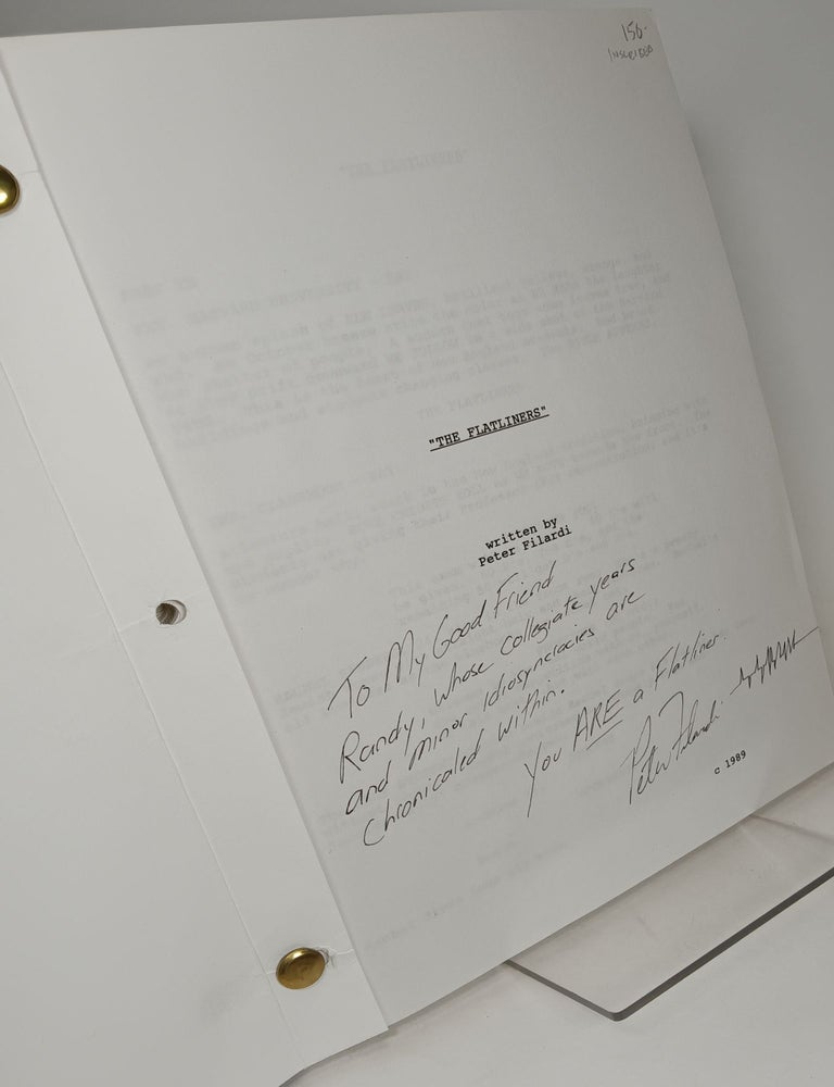 Item #139403 "The Flatliners" screenplay. Peter FILARDI.
