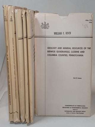 Item #157841 Geology and Mineral Resources... Six Volume Lot of book and folded map sets (Atlas...