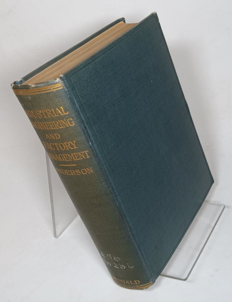 Item #158684 Industrial Engineering and Factory Management. Arthur ANDERSON.