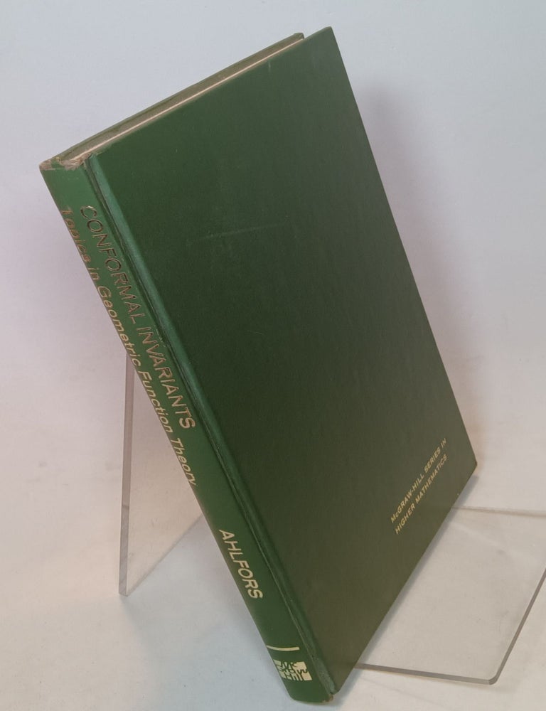 Item #159389 Conformal Invariants: Topics in Geometric Function Theory. Lars V. AHLFORS.