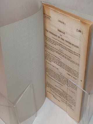 Message from the President of the United States. Communicating a report of an expedition led by Lieutentant Abert on the upper Arkansas and through the country of Camanche Indians, in the year 1845 (LACKS LARGE MAP)