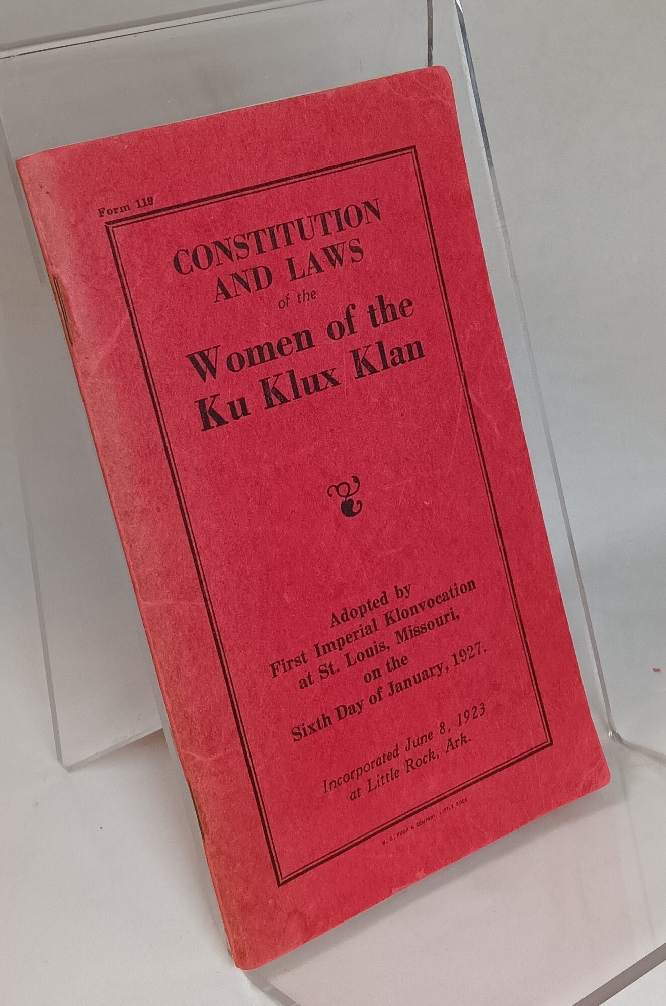 Constitution and Laws of the Women of the Ku Klux Klan | KU KLUX KLAN