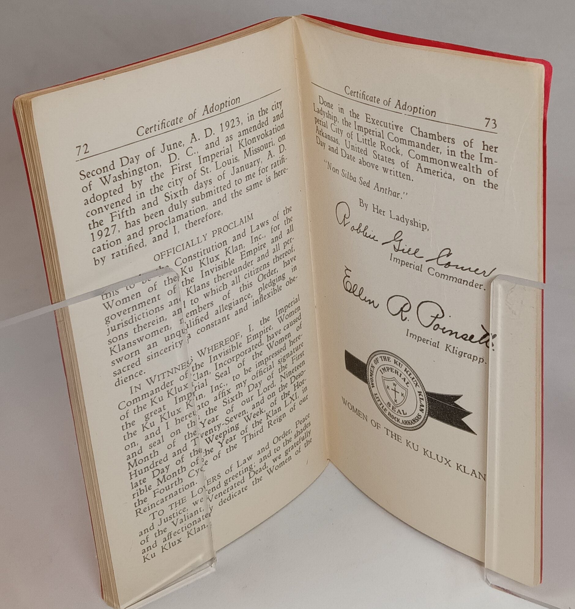 Constitution and Laws of the Women of the Ku Klux Klan | KU KLUX KLAN