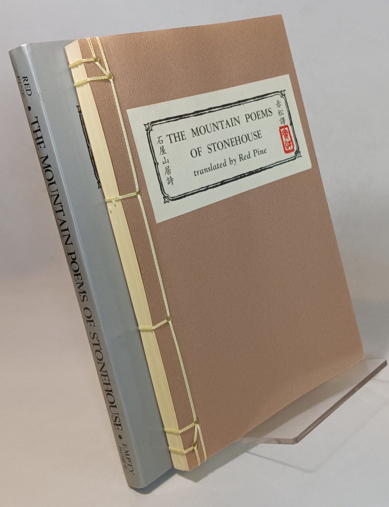 Item #167473 The Mountain Poems of Stonehouse. STONEHOUSE / SHIWU, RED PINE, trans.