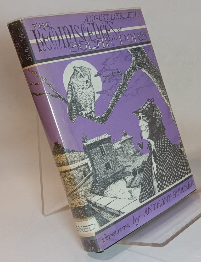 Item #167656 The Reminiscences of Solar Pons. August DERLETH.