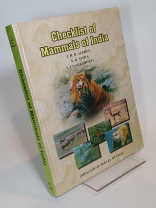 Item #74638 Checklist of the Mammals of India. ALFRED, J R. B