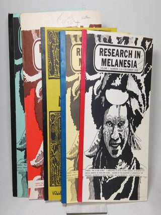 Item #83051 Research in Melanesia (Lot of 5 Miscellaneous volumes) June 1977 - June 1984. FILER, C